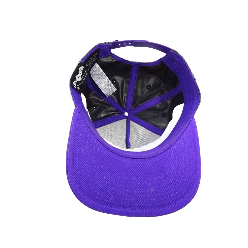 Batman Arkham Knight‎ Snapback Hat Silver Purple Mesh Bioworld DC Comics - Picture 2 of 7